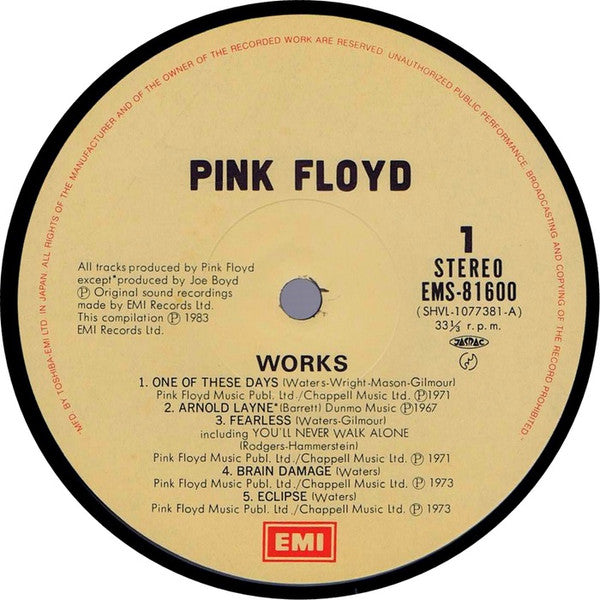 Pink Floyd - Works (LP, Comp)