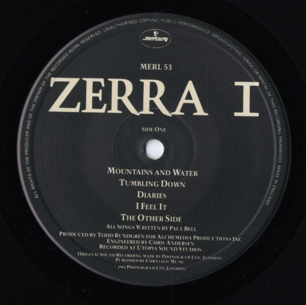 Zerra I - Zerra I (LP, Album)
