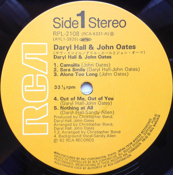 Daryl Hall & John Oates - Daryl Hall & John Oates (LP, Album, RE)