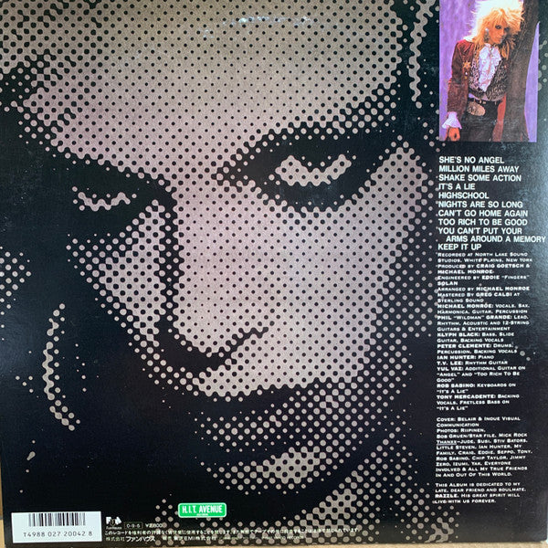 Michael Monroe - Nights Are So Long (LP, Album, Gat)