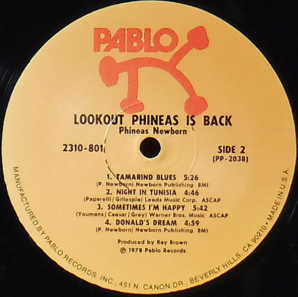 The Phineas Newborn Trio* - Look Out - Phineas Is Back! (LP, Album)