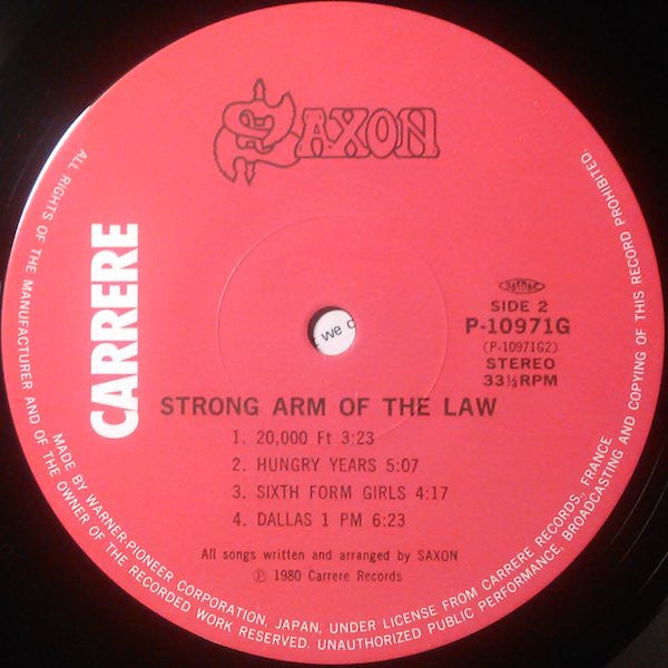 Saxon - Strong Arm Of The Law (LP, Album)