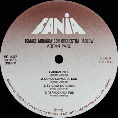 Ismael Miranda Con Orchestra Harlow - Abran Paso! (LP, Album, RE)