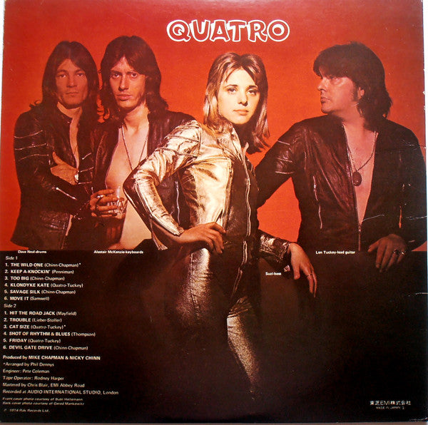 Suzi Quatro - Quatro (LP, Album, Gat)