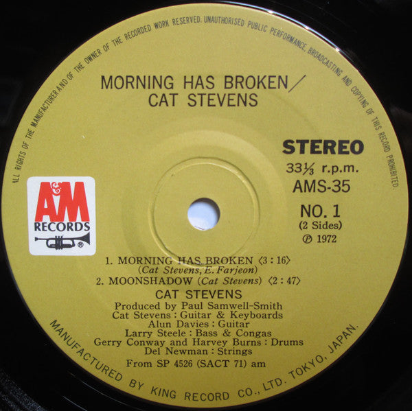 Cat Stevens - Morning Has Broken (7"", EP)