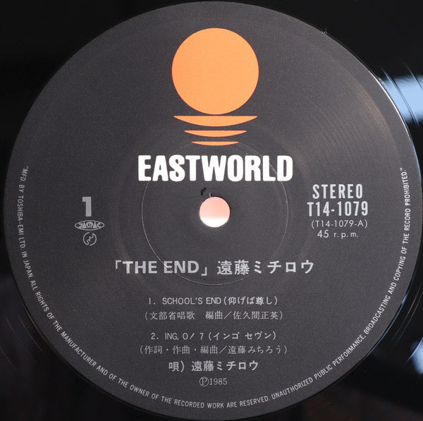 遠藤ミチロウ* - The End (12"", Maxi)