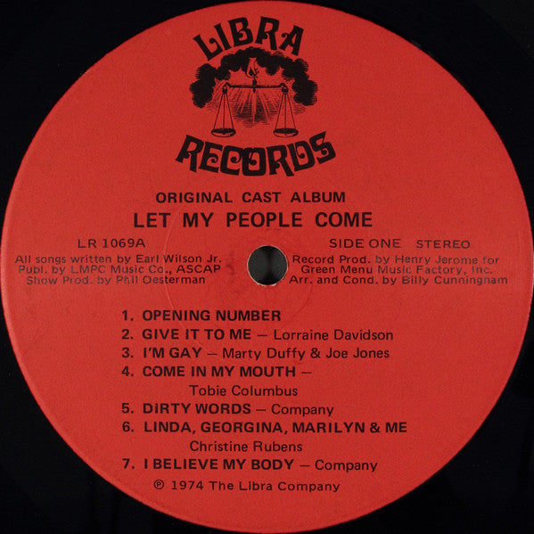 Various - Let My People Come: The Original Cast Album (LP, Album, NAM)