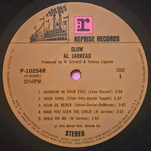 Al Jarreau - Glow  (LP, Album)