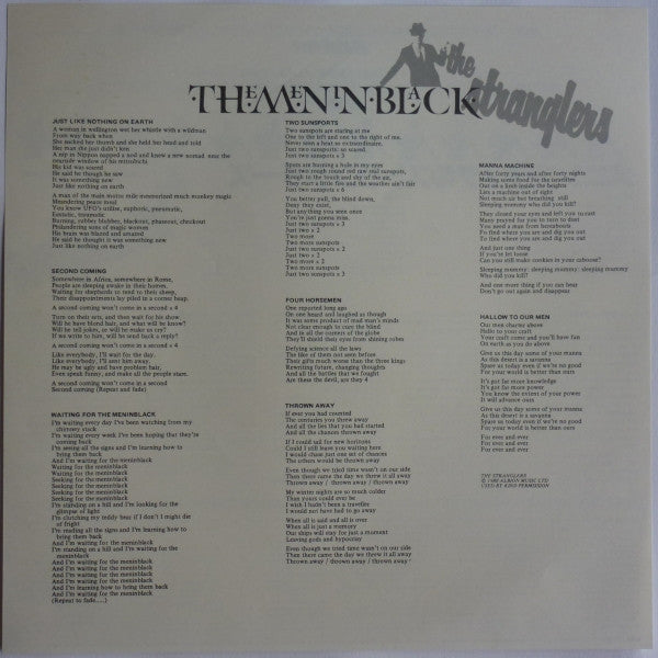 The Stranglers - The Gospel According To The Meninblack(LP, Album, ...