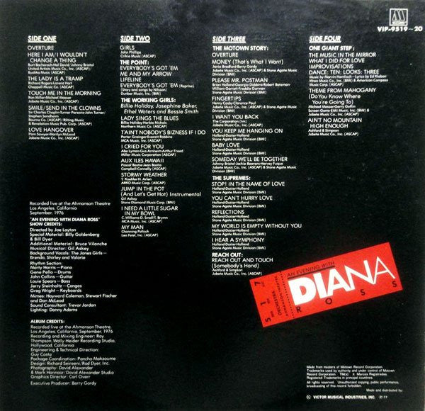 Diana Ross - An Evening With Diana Ross (LP, Album)