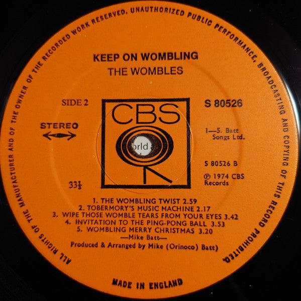 The Wombles - Keep On Wombling (LP)