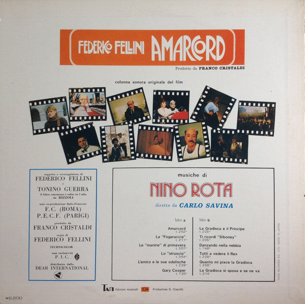 Nino Rota - Amarcord (LP)