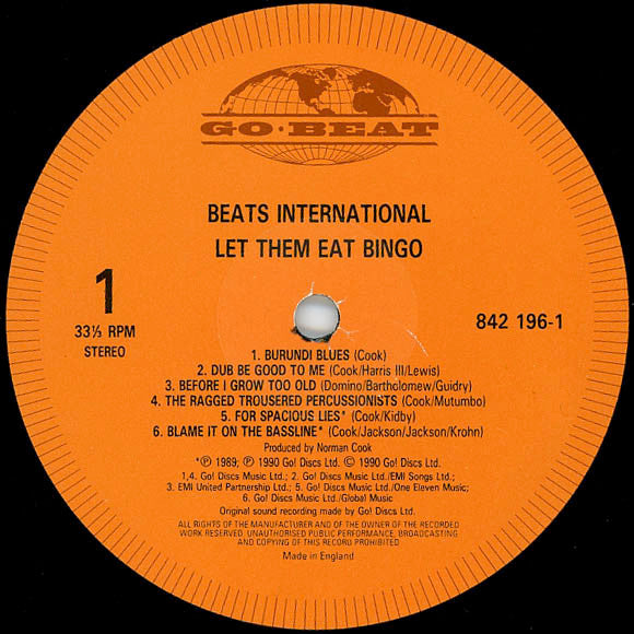 Beats International - Let Them Eat Bingo (LP, Album)