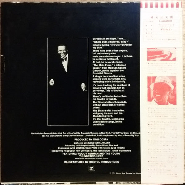 Frank Sinatra - The Main Event (Live) (LP, Album)