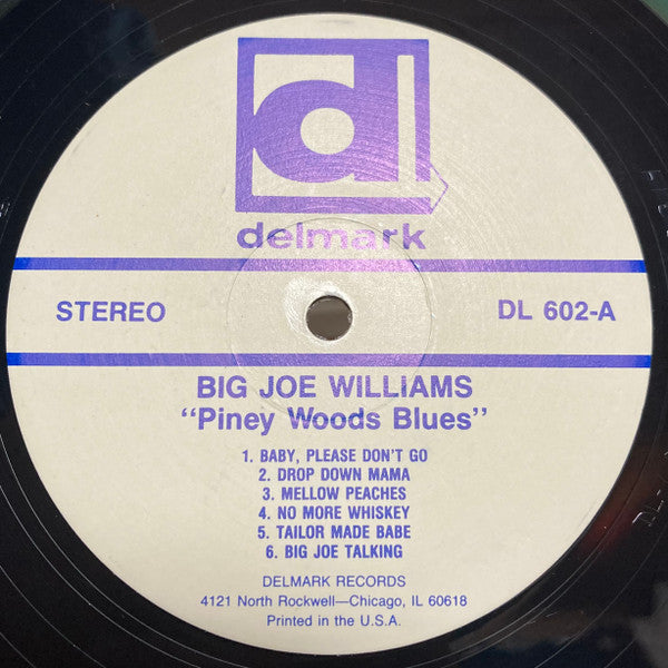 Big Joe Williams - Piney Woods Blues (LP, Album, RE)
