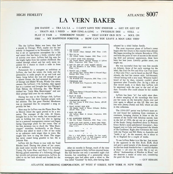 LaVern Baker - LaVern Baker (LP, Album, Comp)