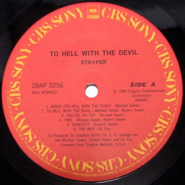 Stryper - To Hell With The Devil (LP, Album)