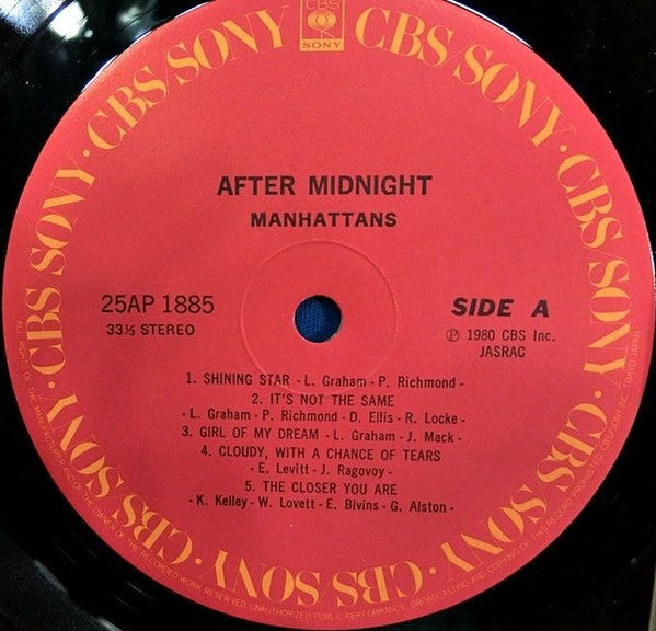 Manhattans - After Midnight (LP, Album)