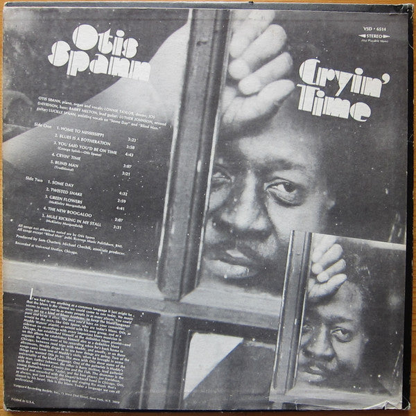 Otis Spann - Cryin' Time (LP, Album, Gol)