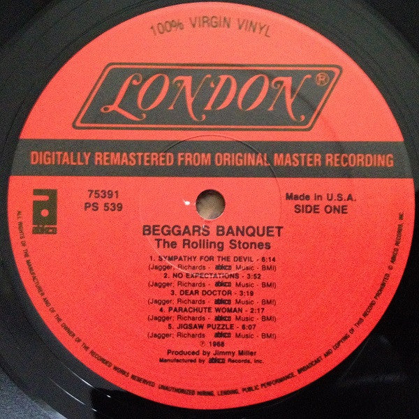 The Rolling Stones - Beggars Banquet (LP, Album, RE, RM, EMW)