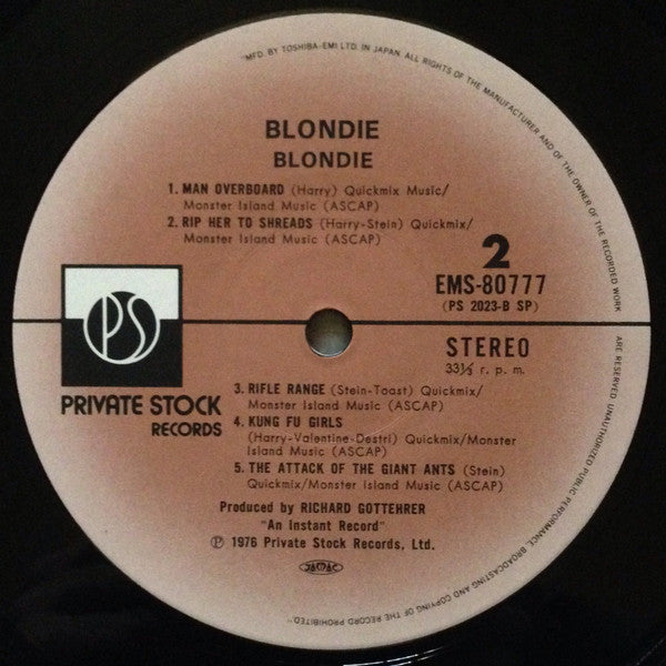 Blondie - Blondie (LP, Album)