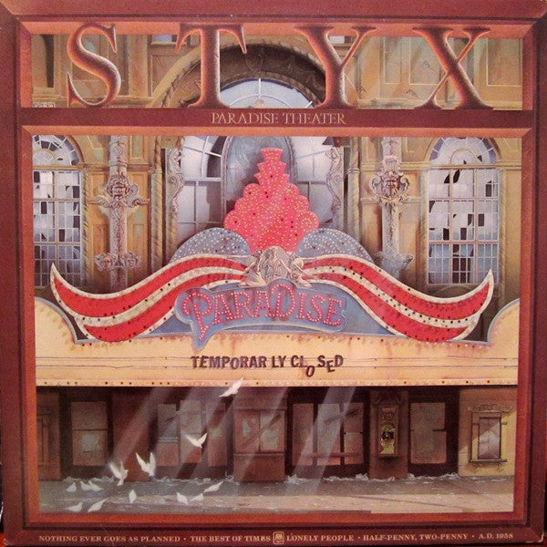 Styx - Paradise Theatre (LP, Album, Club, Etch, Gat)