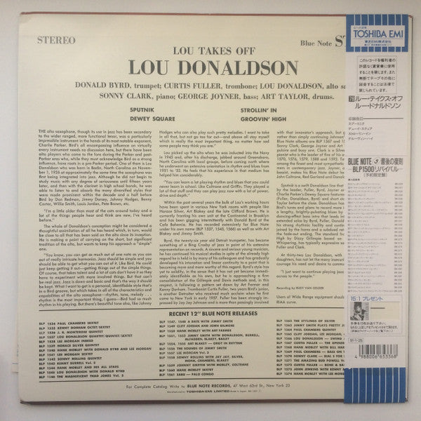 Lou Donaldson - Lou Takes Off (LP, Album, Ltd, RE)