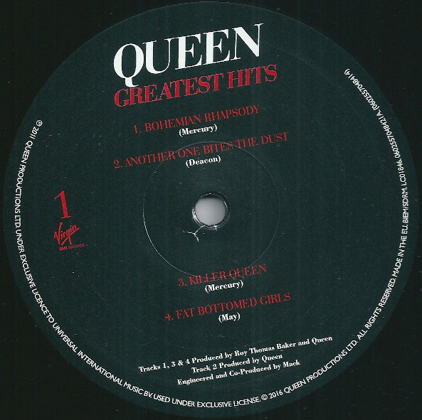 Queen - Greatest Hits (2xLP, Comp, RE, RM, Gat)
