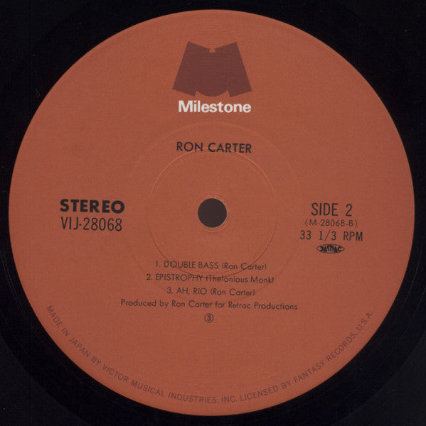 Ron Carter - The Man With The Bass (LP, Album, Comp)