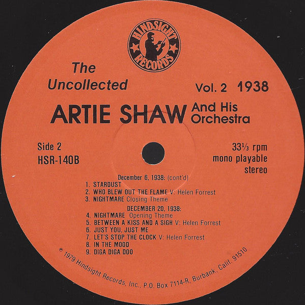 Artie Shaw And His Orchestra - The Uncollected Artie Shaw And His O...
