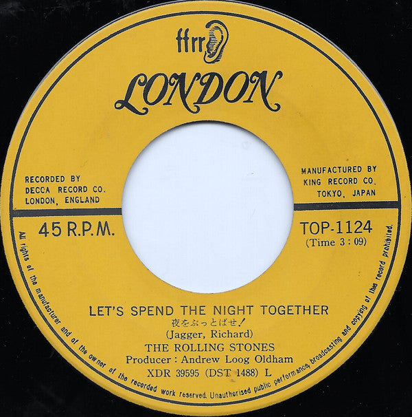 The Rolling Stones - 夜をぶっとばせ! = Let's Spend The Night Together / ルビ...