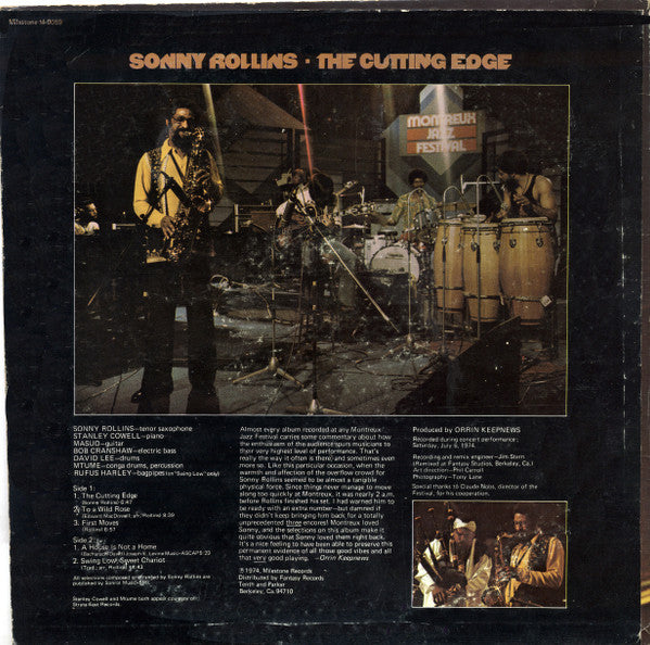 Sonny Rollins - The Cutting Edge (LP, Album)