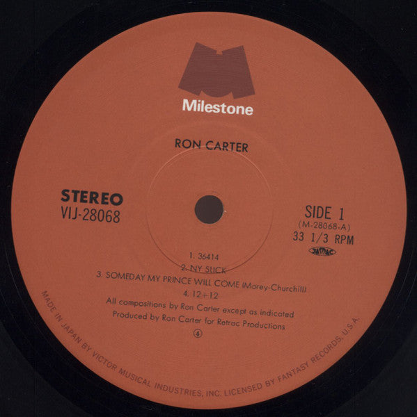 Ron Carter - The Man With The Bass (LP, Album, Comp)