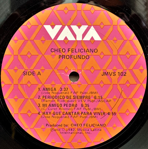 Cheo Feliciano - Profundo (LP, Album)