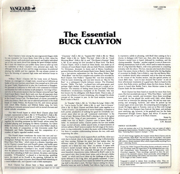 Buck Clayton - The Essential Buck Clayton (2xLP, Comp)