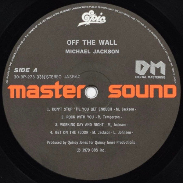 Michael Jackson - Off The Wall (LP, Album, RE,  )