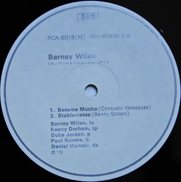Barney Wilen - Barney (LP, Album, Mono, Promo)