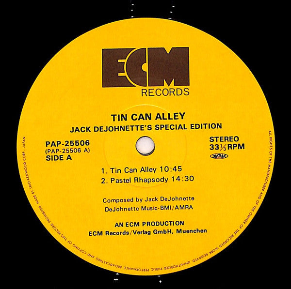 Jack DeJohnette's Special Edition - Tin Can Alley (LP, Album)