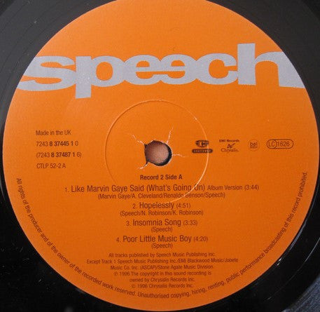 Speech - Speech (2xLP, Album)