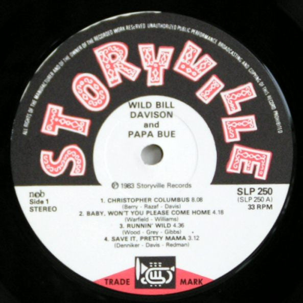 Wild Bill Davison & Papa Bue - Wild Bill Davison & Papa Bue (LP, RE)