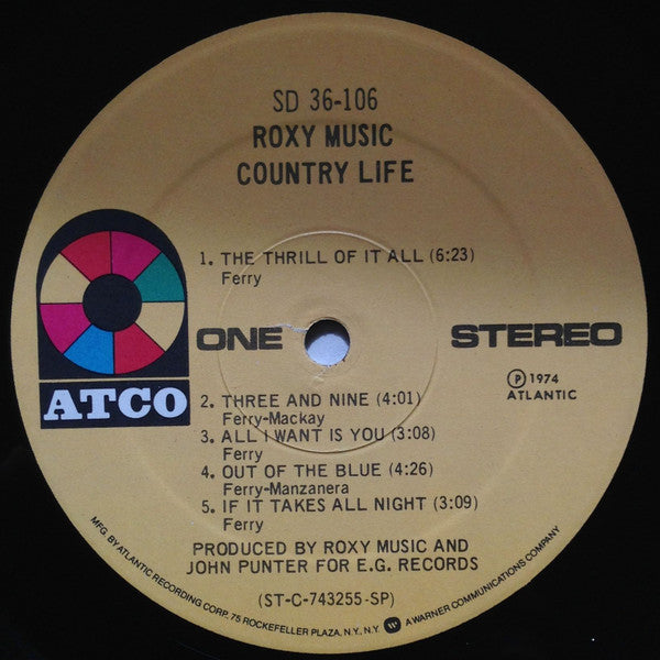 Roxy Music - Country Life (LP, Album, RE, SP )