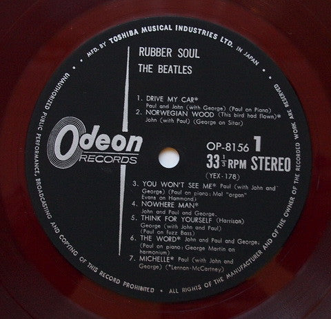 The Beatles - Rubber Soul (LP, Album, RE, Red)