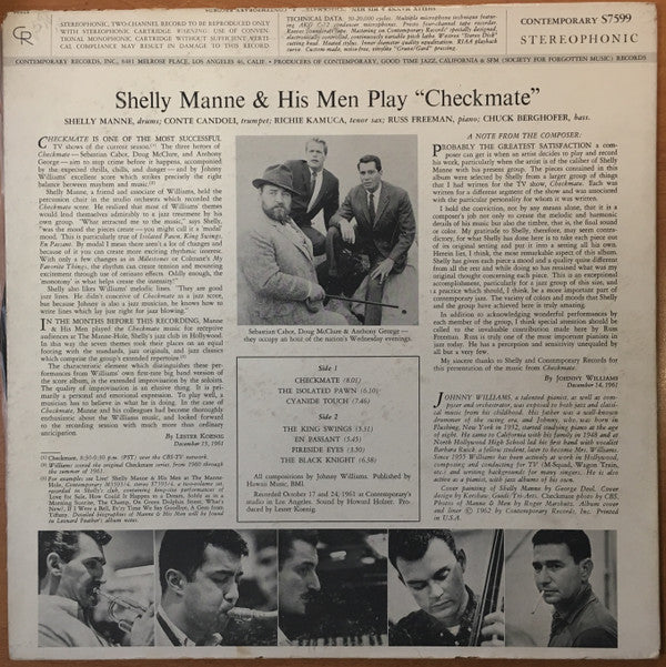 Shelly Manne & His Men - Shelly Manne & His Men Play ""Checkmate""(...