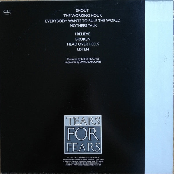 Tears For Fears - Songs From The Big Chair (LP, Album)