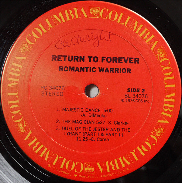 Return To Forever - Romantic Warrior (LP, Album)