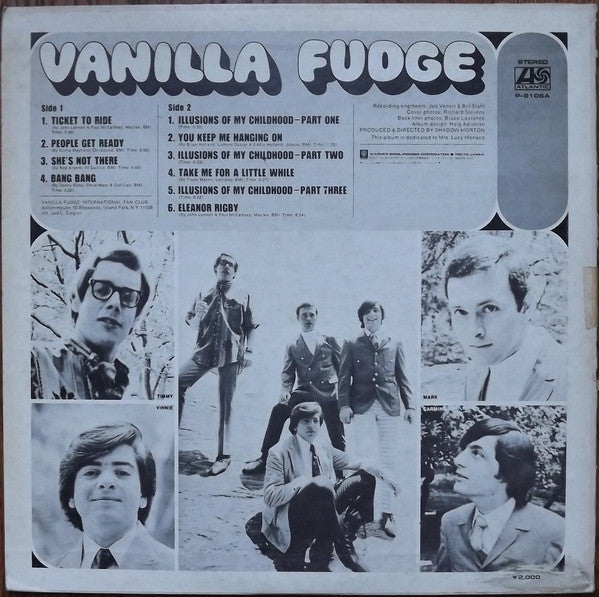 Vanilla Fudge - Vanilla Fudge (LP, Album, RE)