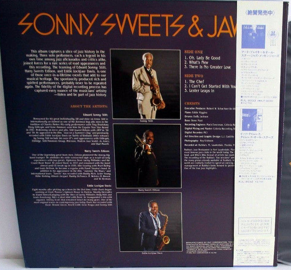 Sonny Stitt - Sonny, Sweets & Jaws(LP, Album)