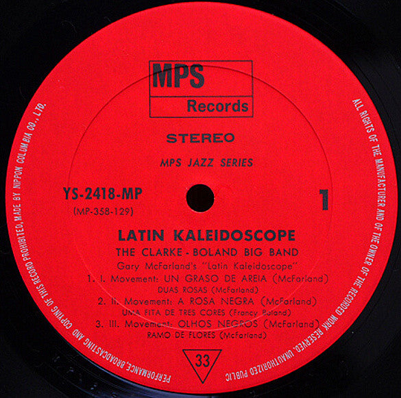 Clarke-Boland Big Band - Latin Kaleidoscope(LP, Album, RE)
