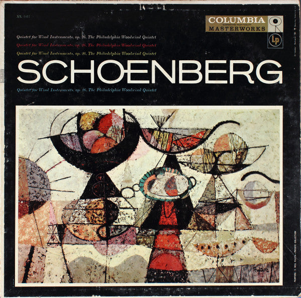 Arnold Schoenberg - Quintet For Wind Instruments, Op. 26(LP, Mono)
