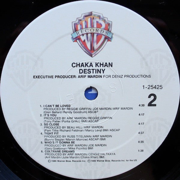 Chaka Khan - Destiny (LP, Album, SRC)